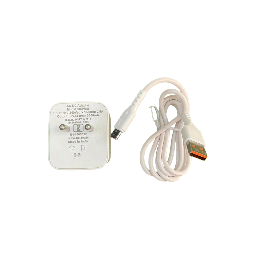 Riviera 35W Fast Charger Adapter with Type-C Data Cable (1000mm)