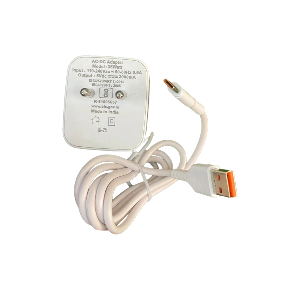 Riviera 35W Fast Charger Adapter with Type-C Data Cable (1000mm)