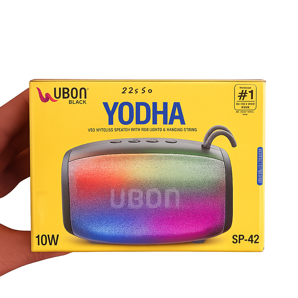 UBON Black YODHA SP-42 Wireless Speaker 10W